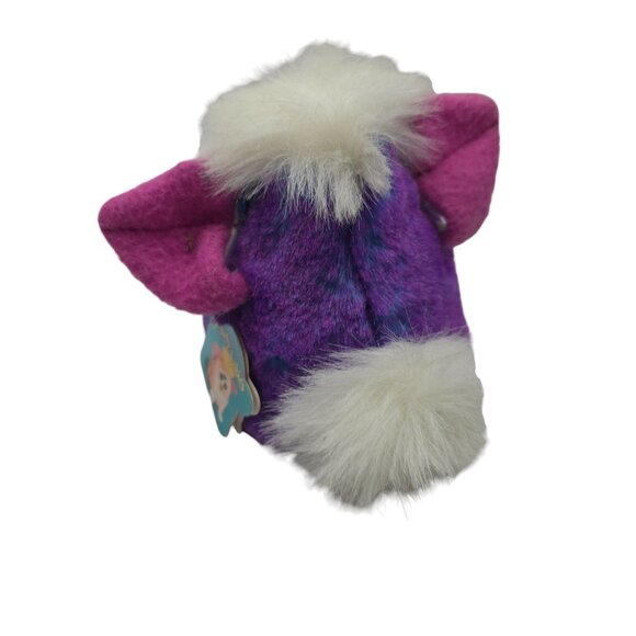 1999 Furby Babies Interactive Toy Pink Purple White Fur Tiger Electronics w/ Tag - Picture 4 of 11